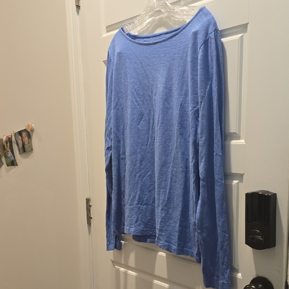 J. Crew Blue Long Sleeve Tee